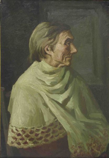 PENSATIVA by Demetrio Urruchua artist at Subastas de Arte Roldan