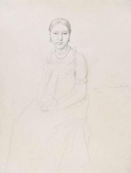 Portrait d'une jeune fille by Jean Auguste Dominique Ingres artist at ...