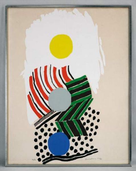 La plage by Sonia Delaunay artist at Hôtel des Ventes de Genève auction ...