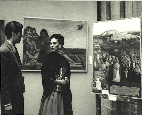 Arturo Estrada and Frida Kahlo in Exhibition, from Portraits of Frida
