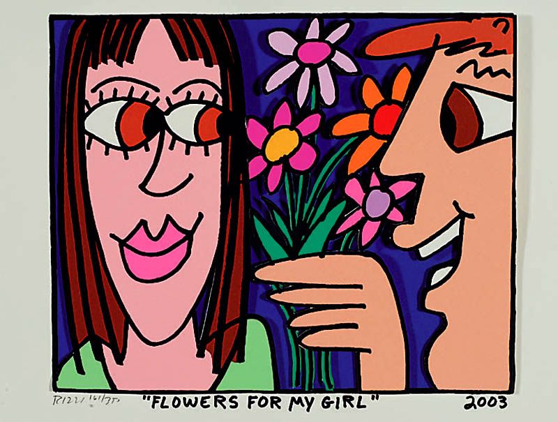 Flowers for my Girl by James Rizzi artist at HENRY´s AUKTIONSHAUS AG
