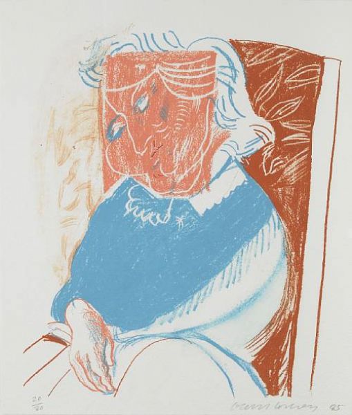 Portrait Of Mother Ii From The Moving Focus Series By David Hockney Portrait Of Mother Ii From The Moving Focus Series By David Hockney