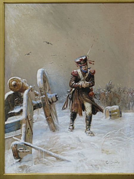 Study depicting Napoleonic soldier by Ernest Crofts artist at P.F ...