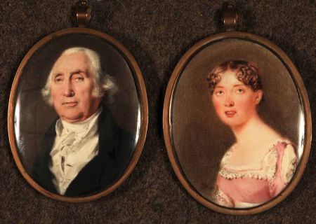 Portraits of a Lady and Gent by Thomas Hargreaves (attributed To ...