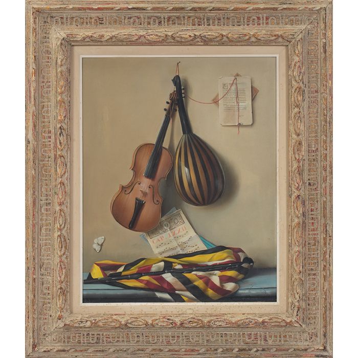 Still Life with Musical Instruments by Adriano Gajoni artist at ...