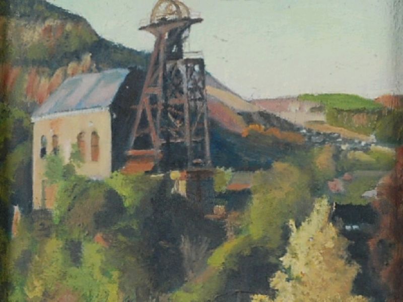 'The Grand Western Colliery, Rhondda Valley' by Roger Hampson artist at ...