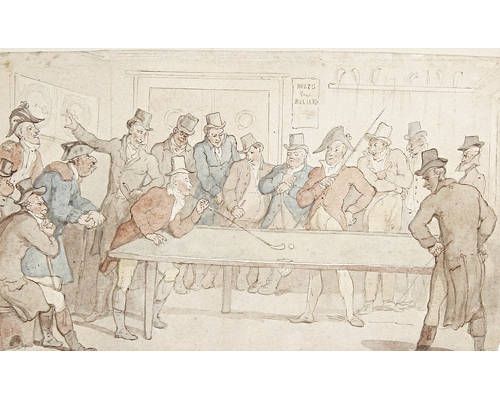 Billiards by Thomas Rowlandson & Augustus Pugin (after) artist at ...