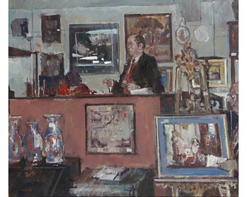 The auctioneer by Thomas John Coates artist at Bonhams auction house ...