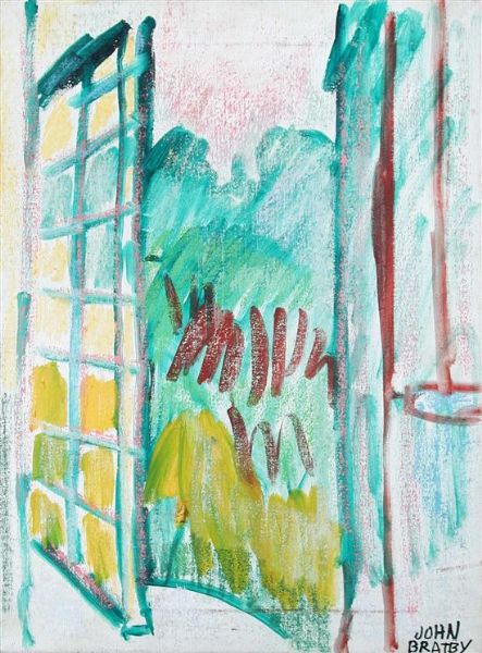 Window by John Randall Bratby artist at Cheffins auction house | BidtoArt