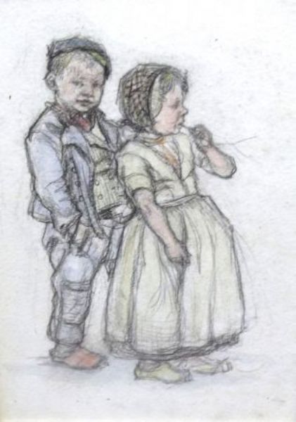 Little Dutch Children, by Ernest Borough Johnson artist at Keys Fine ...