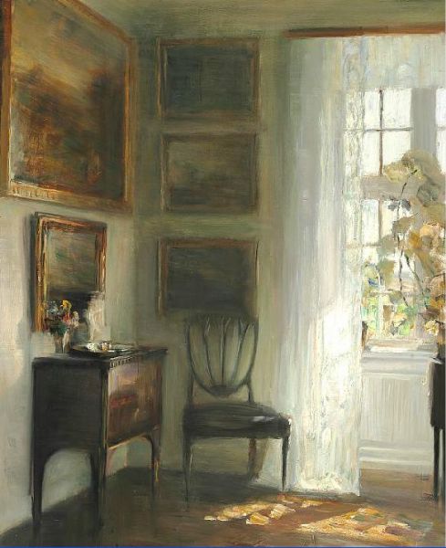 Glimpse of the sun in the drawing room by Carl Holsoe artist at Bruun ...