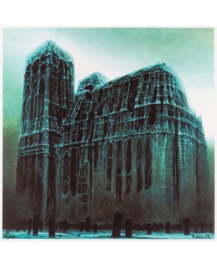 Cathedral by Zdzislaw Beksinski artist at Gene Shapiro Auctions auction ...