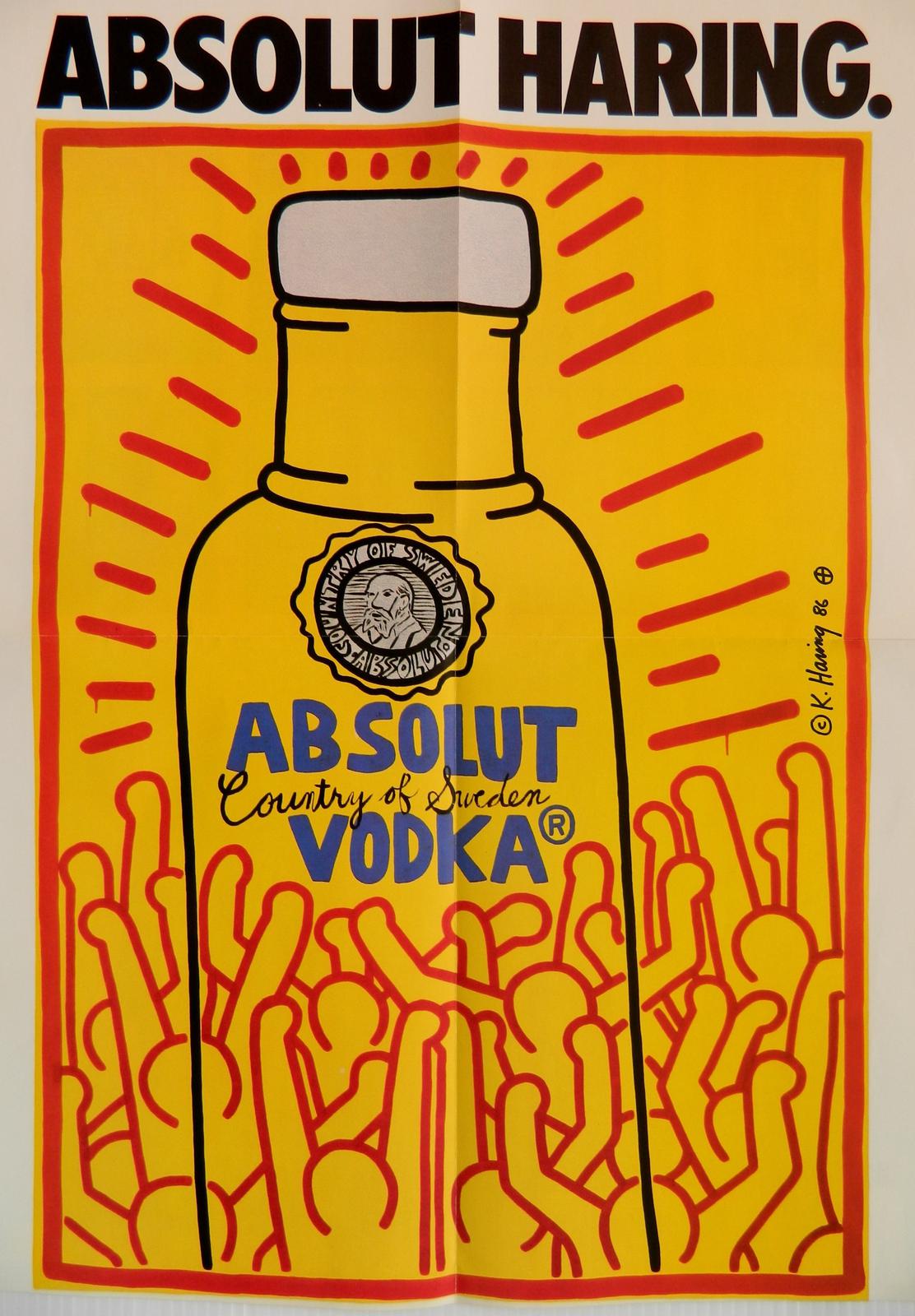 ABsolut Haring by Keith Haring artist at Rachel Davis Fine Arts auction ...