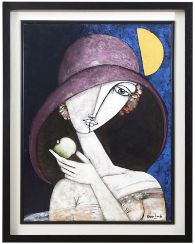 Donna con mela by BRUNO LANDI artist at Meeting Art auction house ...