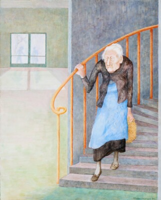 Older woman by Helle Vibeke Erichsen artist at Bruun Rasmussen auction ...