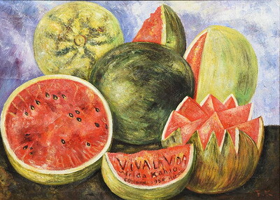 Viva la Vida, Watermelons by FRIDA KAHLO (after) artist at Rowley Fine ...