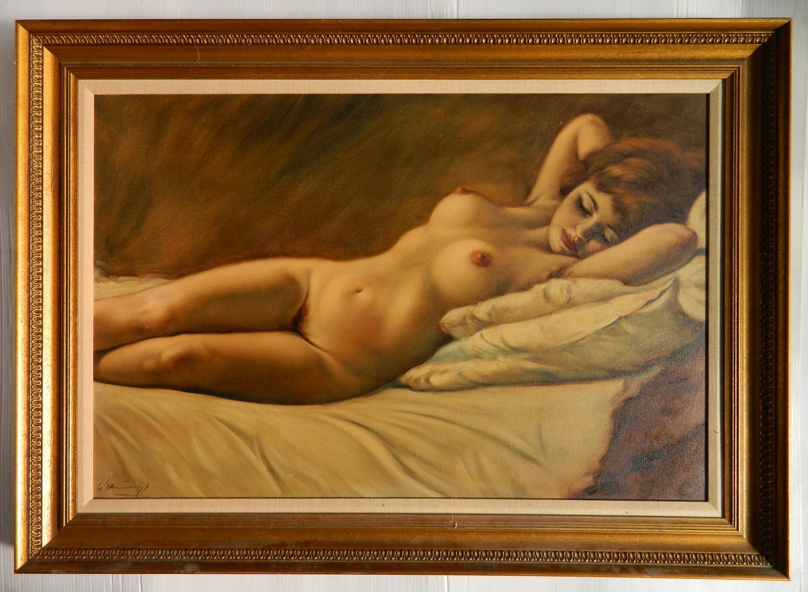 Reclining Nude by Helmut Breuninger artist at Rachel Davis Fine Arts  auction house | BidtoArt