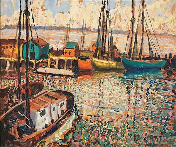 harbor-scene-summer-1932