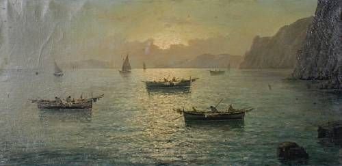 boats-on-the-mediterranean-sea-at-sunset