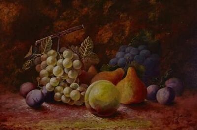 grapes-pears-plums-and-peaches-on-the-forest-floor