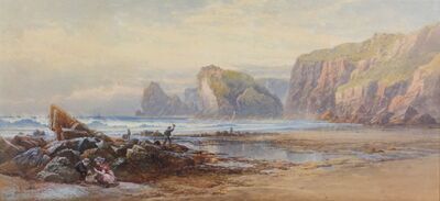 a-cornish-beach-scene-with-children-and-distant-boats