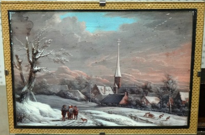 figures-in-a-winter-landscape-a-village-beyond