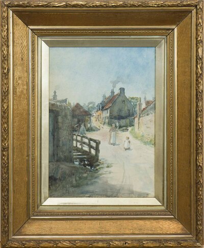 figures-in-a-village-lane